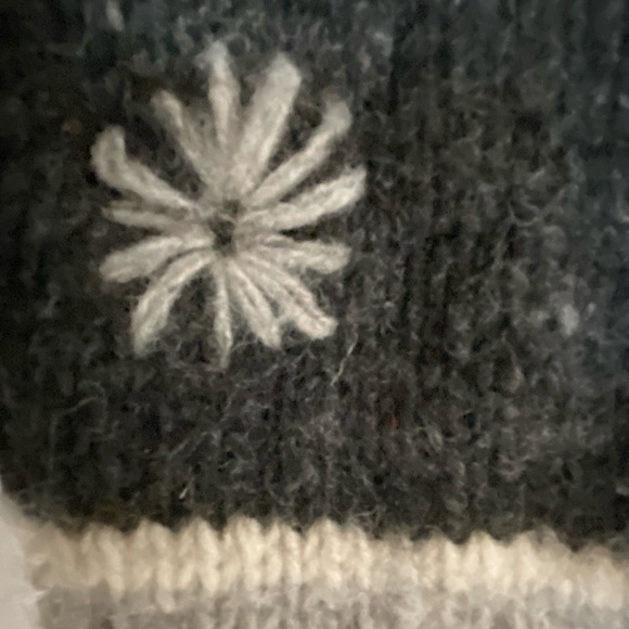 Kyber Grey Wool Fleece Lined Hooded Drawstring Knit Outdoor Cabin Coat. Sz-M - Picture 15 of 15